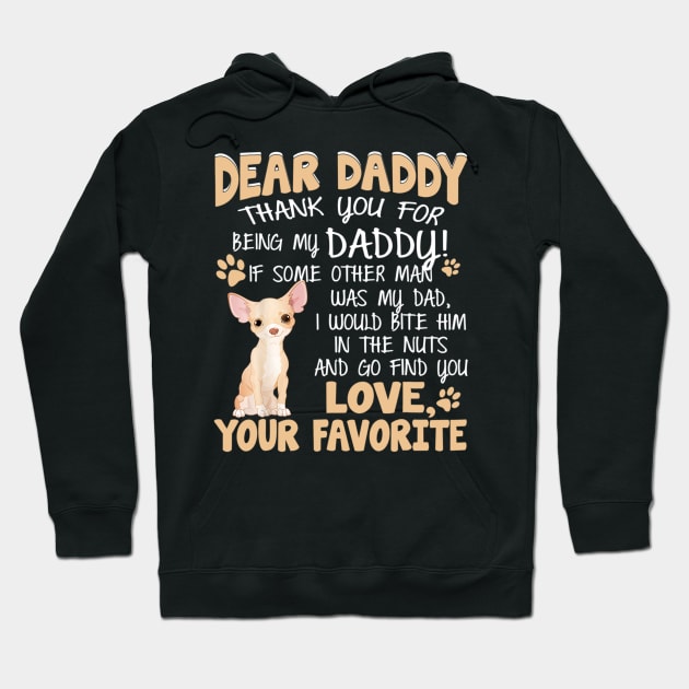 Dear Daddy Thank You For Being My Daddy Hoodie by Xamgi